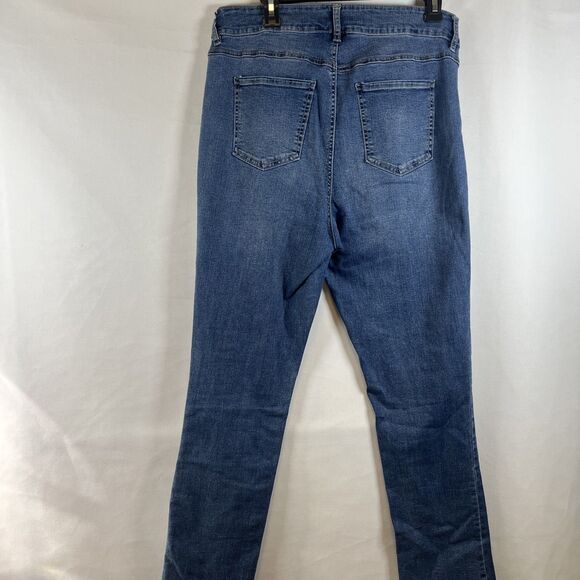 D. Jeans Women’s 16 Skinny Leg Classic Five Pocket Blue Denim High Rise Jeans - Picture 3 of 5